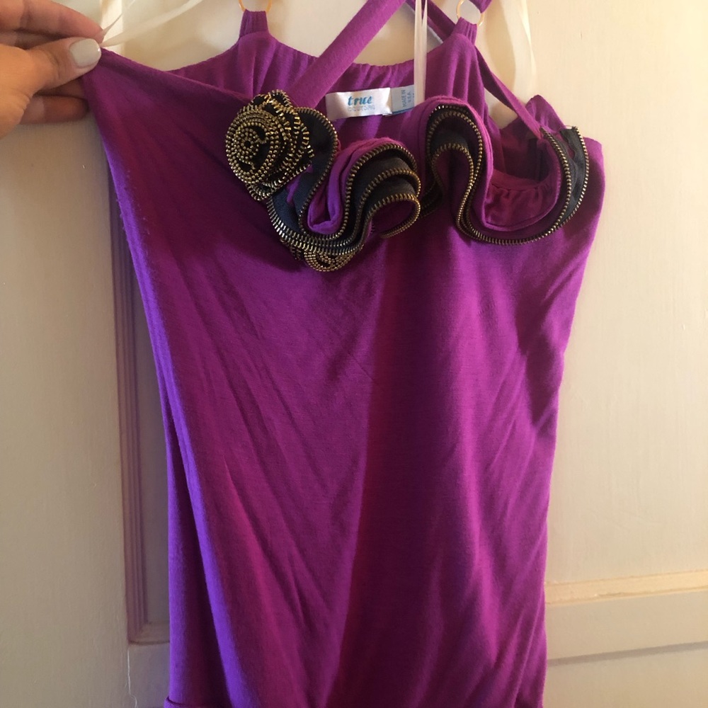 True couture purple blouse!